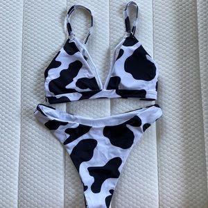 Cow print bikini